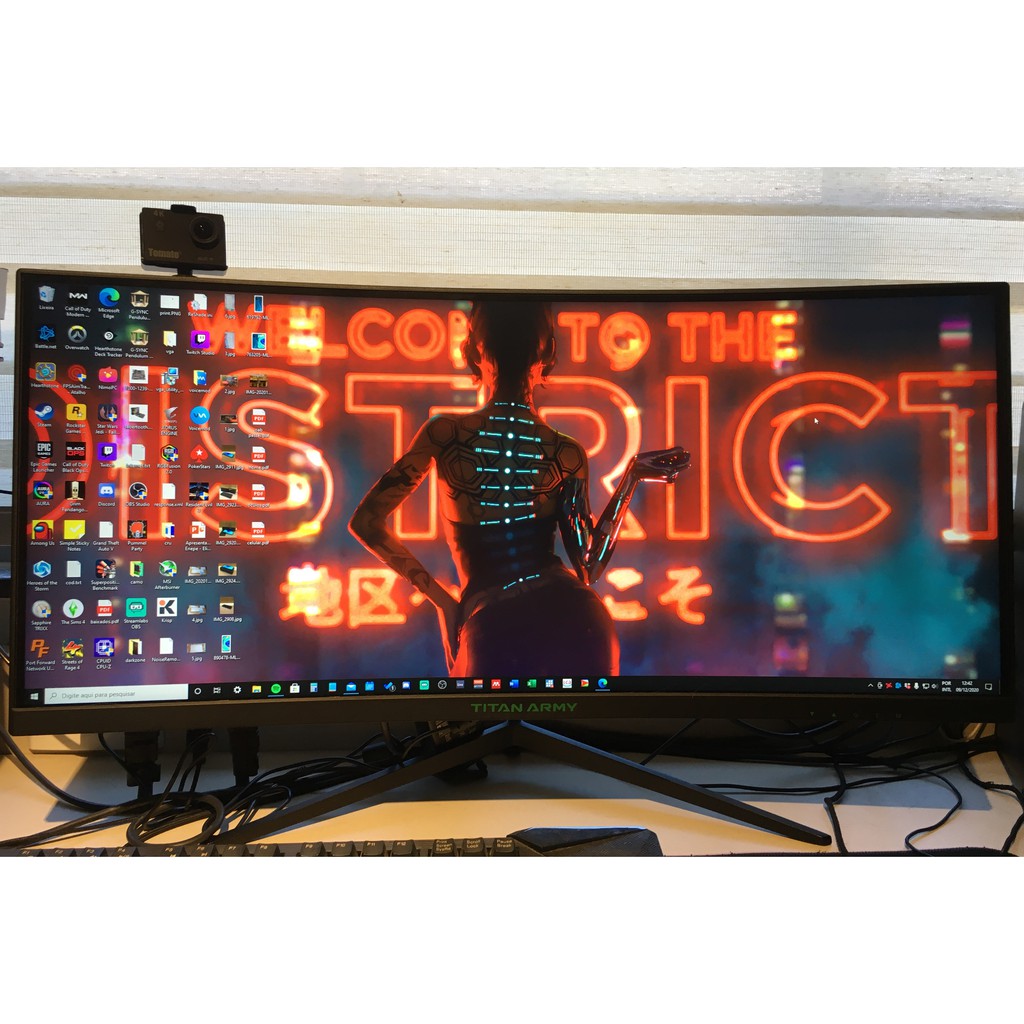 MONITOR ULTRAWIDE 30' 200HZ TITAN ARMY CURVO