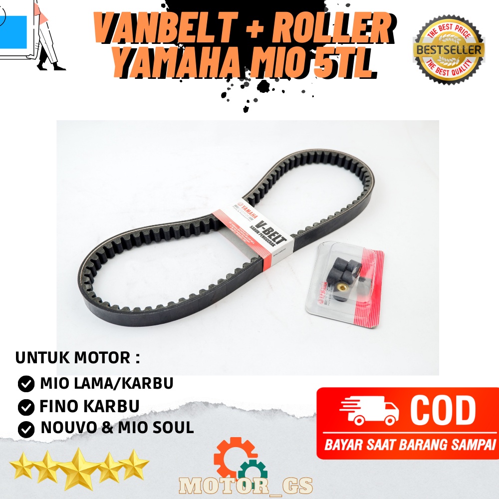 Cinto Van + ROLLER Mio lama-Sporty Smile Soul Fino Karbu 5TL-E7641-00 + 5LW-W1763