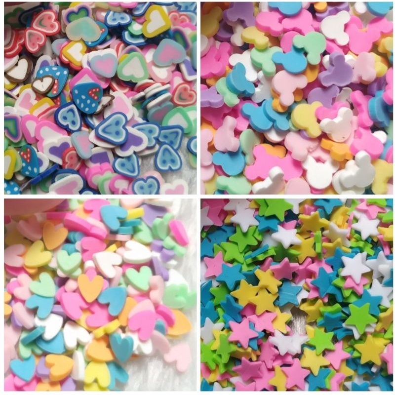 Mini aplique de fimo - ideal para laço piscina 10 ou 100 gramas