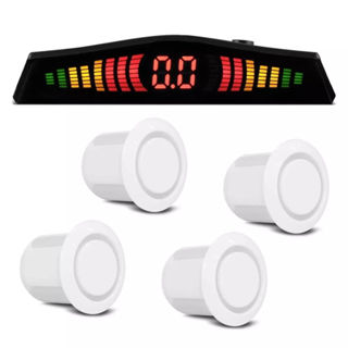 Sensor Estacionamento 4 Pontos Branco Display Led Colorido em Oferta na Shopee