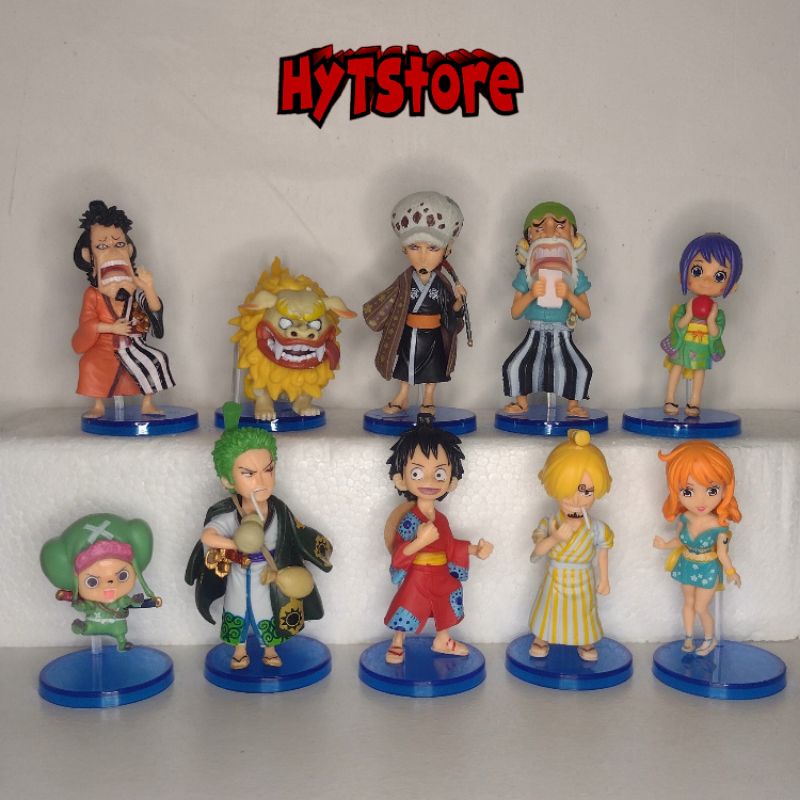 One Piece Action Figure Luffy Komachiyo Soro Chopper Sanji Nami Usopp Kin'emon Boneco Colecionável decoração Hytstore