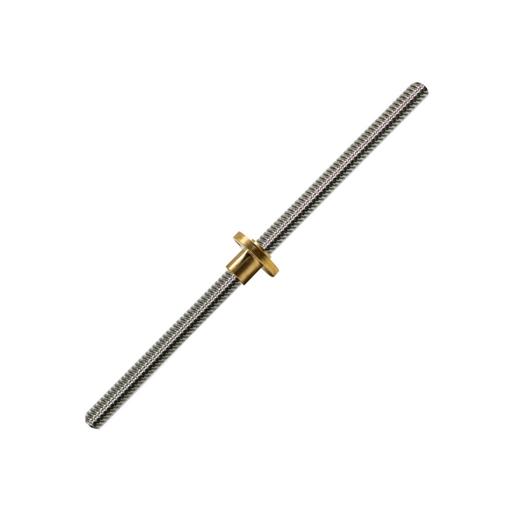 Fuso Trapezoidal de Avanço TR8 8 x 250mm com Castanha