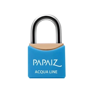 Cadeado com Chave Resistente a Umidade 30mm Latão Azul Acqua Line Papaiz