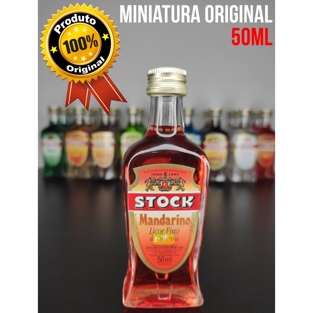 Mini Licor Stock Mandarino 50ml Miniatura Lacrada Original Licor Fino de Tangerina