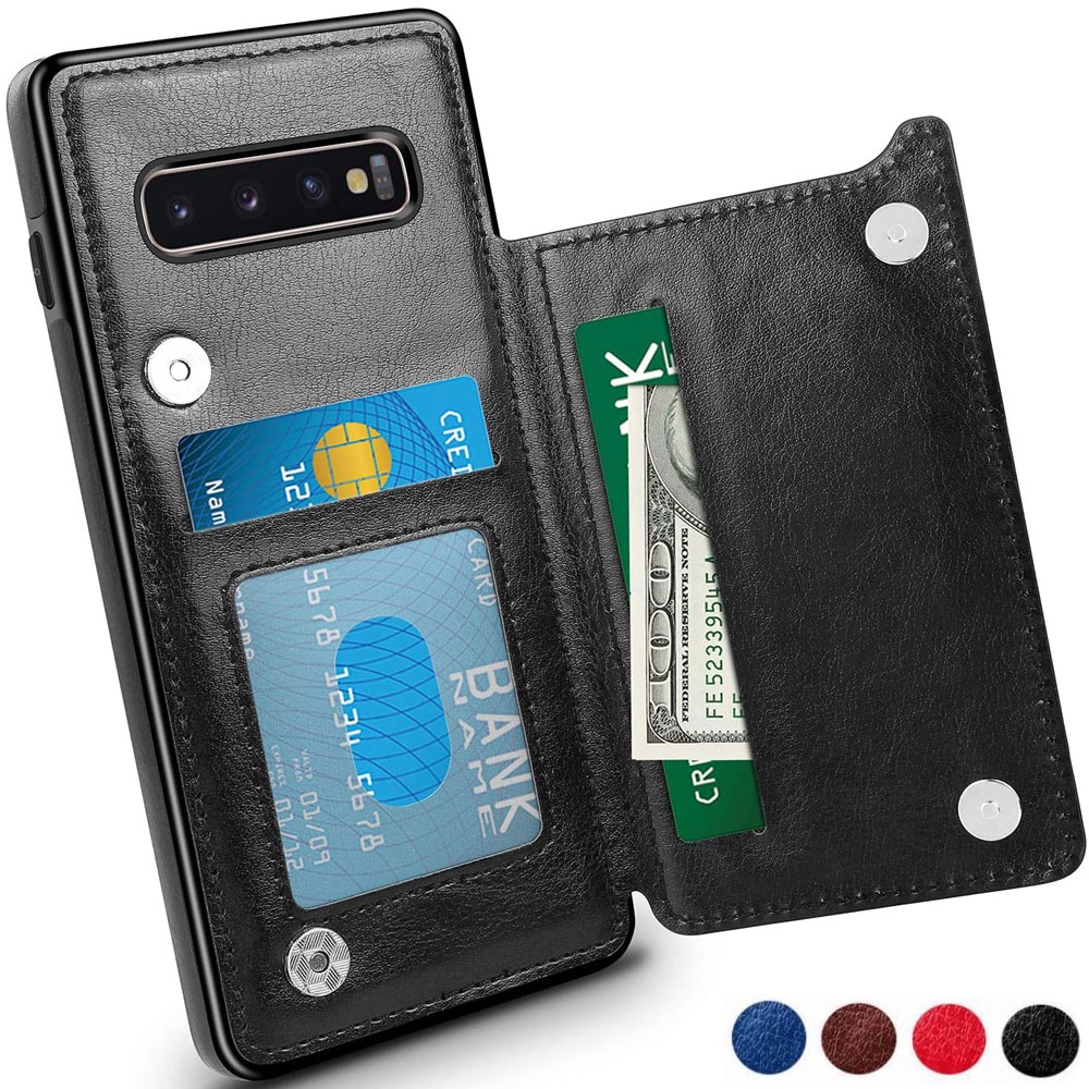 para Samsung Galaxy S10 Lite S10+ S10E S10 Plus M10 M10S Capa de couro premium s