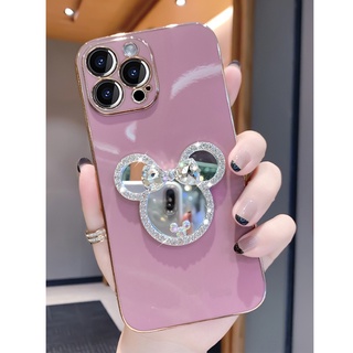 Estoque Pronto Revestimento Luxuoso Espelho Capa Flexível De Silicone Compatível Para iPhone 13 12 11 Pro Max XS X 8 7 Plus Protetora Venda A Quente