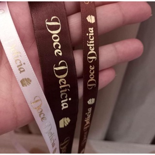 Fita De Cetim  Personalizada 10mm- 10 Metros em Oferta na Shopee