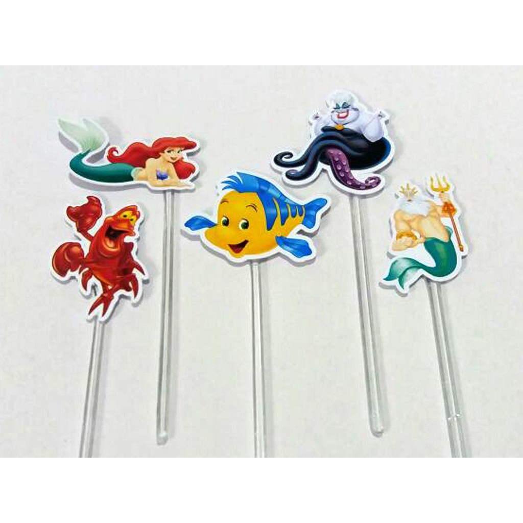 50 Tags Toppers P/ Docinho Ariel Sereia festa, brigadeiro beijinho