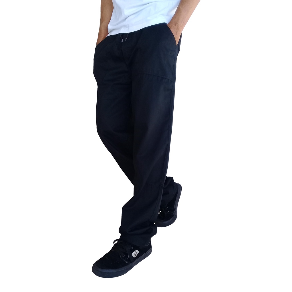 Calça Masculina Brim Reta Skate Bomber