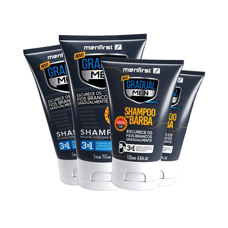 Combo Shampoo Gradual Men (2x) | Shopee Brasil