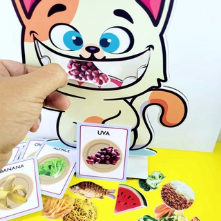 Jogo Gato Comilão - Recurso Terapêutico (seletividade alimentar, pareamento)