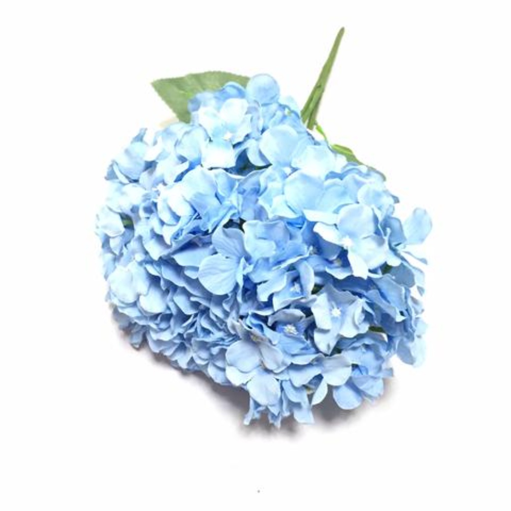 Flores Artificiais Permanentes Hortensia Grande Azul Bebe | Shopee Brasil