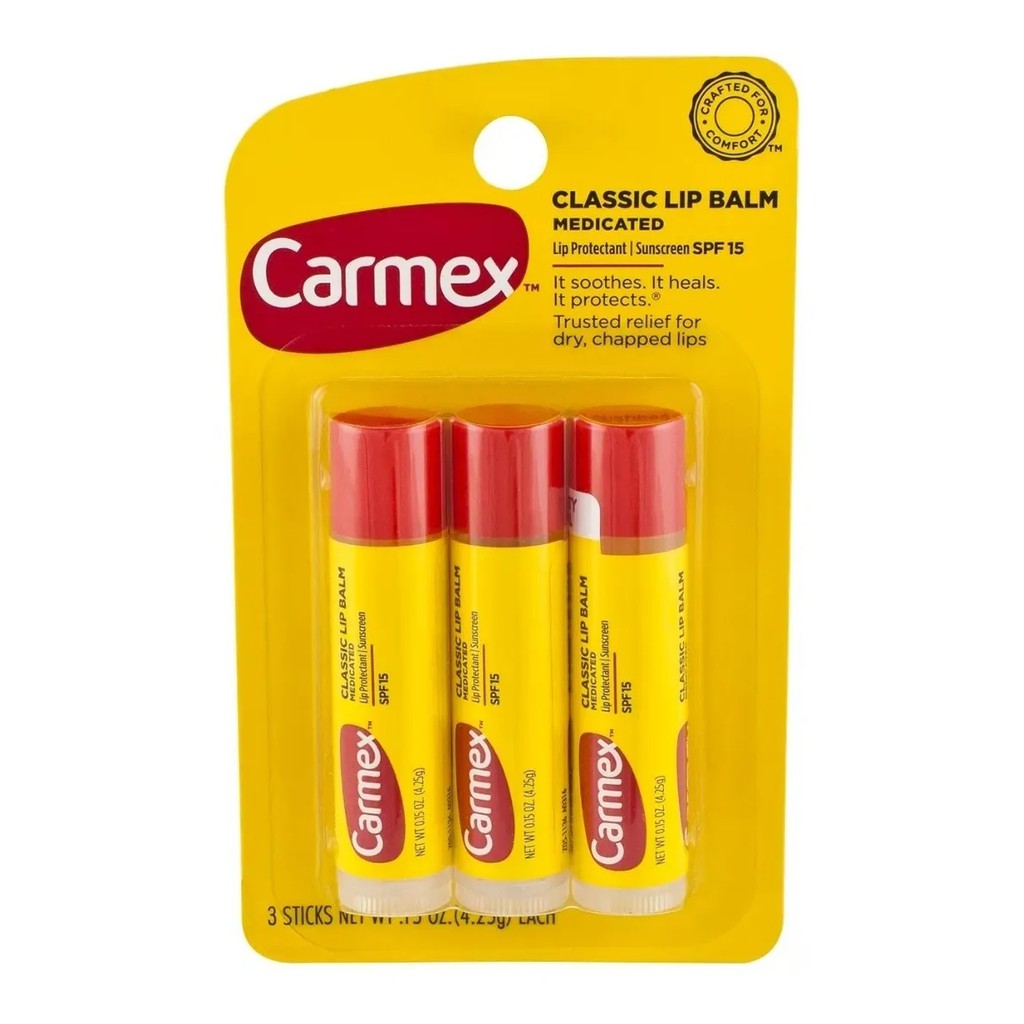 carmex-classic-lip-balm-medicated-spf-15-c-3-unidades-hidratante