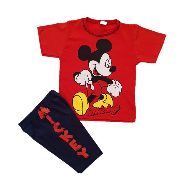cap Lake Taupo Target Conjunto Roupa Infantil Mickey Mouse Menino - Algodão - Tam 1 A 7 Anos |  Shopee Brasil