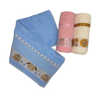 Toalha De Banho Soft Baby Infantil Meninos Meninas Ponto Cruz Para Bordar em Oferta na Shopee
