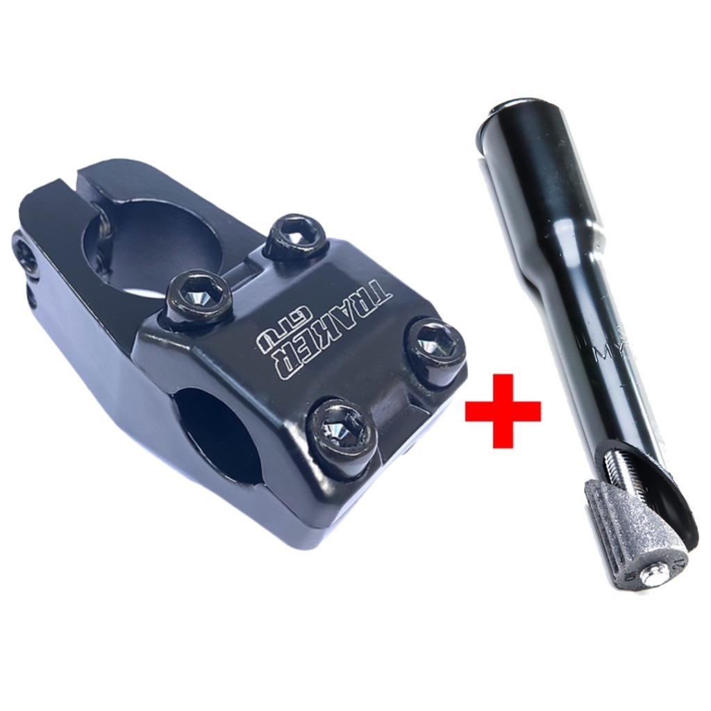 Mesa Suporte Bicicleta Bmx 22.2mm X 45mm Gtu Para Guidão de Moto + Adaptador Aço 21.1mm