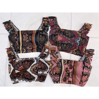 Cropped Top Com Bojo Moda Feminina modelo borboleta cod 151