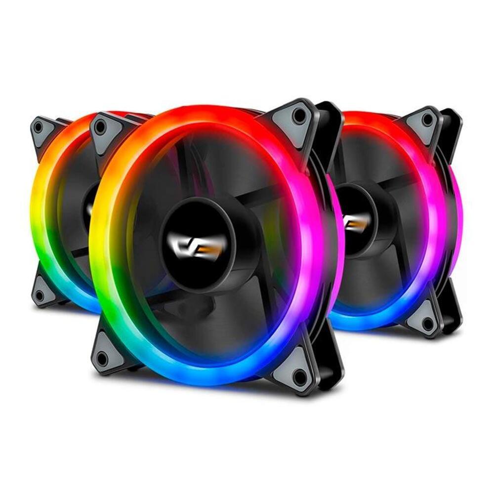 Kit Ventoinhas Aigo DarkFlash DR12 Pro 3in1 RGB 3x120mm em Oferta na Shopee