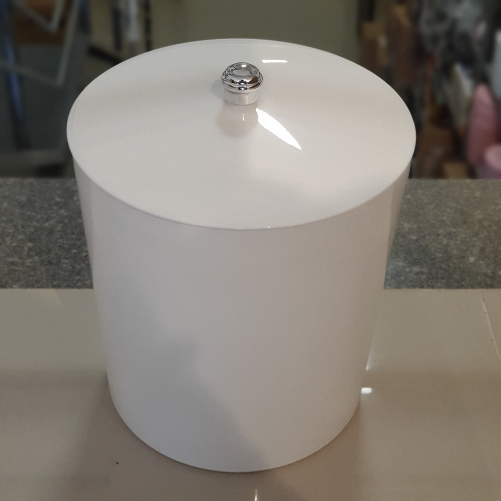Lixeira Plástica 5 Litros com tampa Preta Branca Pino Cromado Para Banheiro Cozinha lixo casa cozinha dispensa banheiro lavabo sobre a pia chão decoração