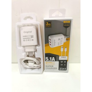 Carregador 5.1A Para Entrada v8 - 3 USB - Modelo LDO-B30 (5G EPOCH)