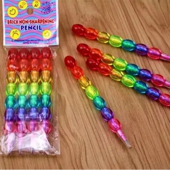 Kit 24 a 72 Lápiseiras Bolinha cristal  Arco-íris Troca Ponta em Oferta na Shopee