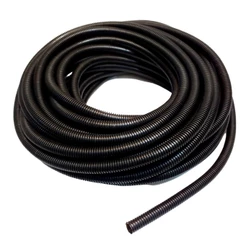 Rolo Espaguete Tubo Corrugado 10mm Preto Conduite Com Corte 20 Metros Mangueira Reforçada Resistente Para Chicotes Fios