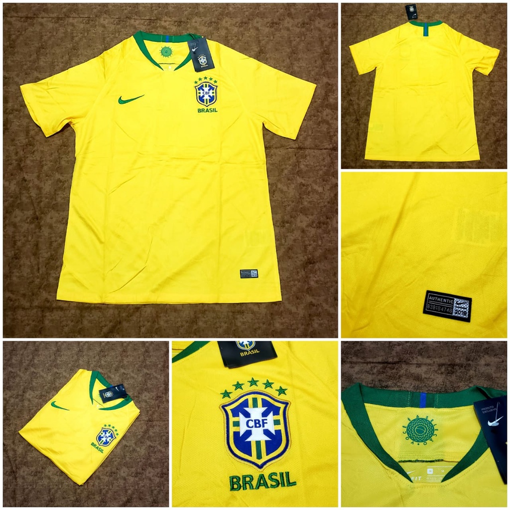 Camisa do Brasil Amarela Copa 2018 Raridade Seleção Brasileira Tailandesa
