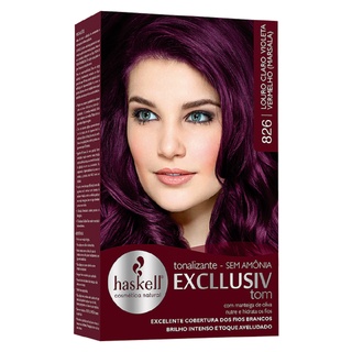Tonalizante Haskell Excllusiv Tom - Louro C Vio Verm Mar 826 em Oferta na Shopee