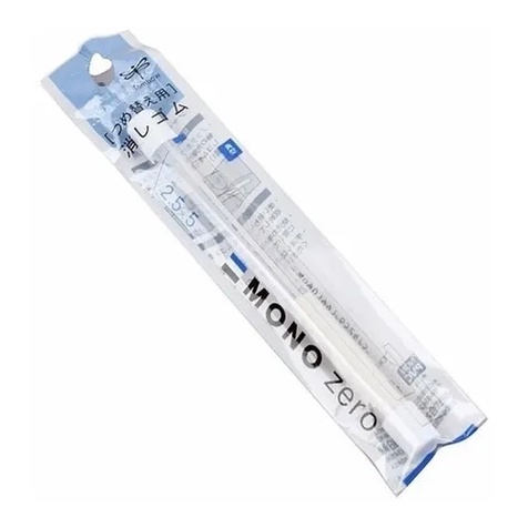Refil para Caneta Borracha Mono Zero Ponta Retangular 2.5 x 5 mm, Cinza, Tombow