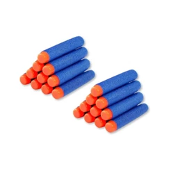Kit 20 Dardos Recarga Balas Munição Espuma 7cm Ponta Macia Lançador Universal Compatível Nerf
