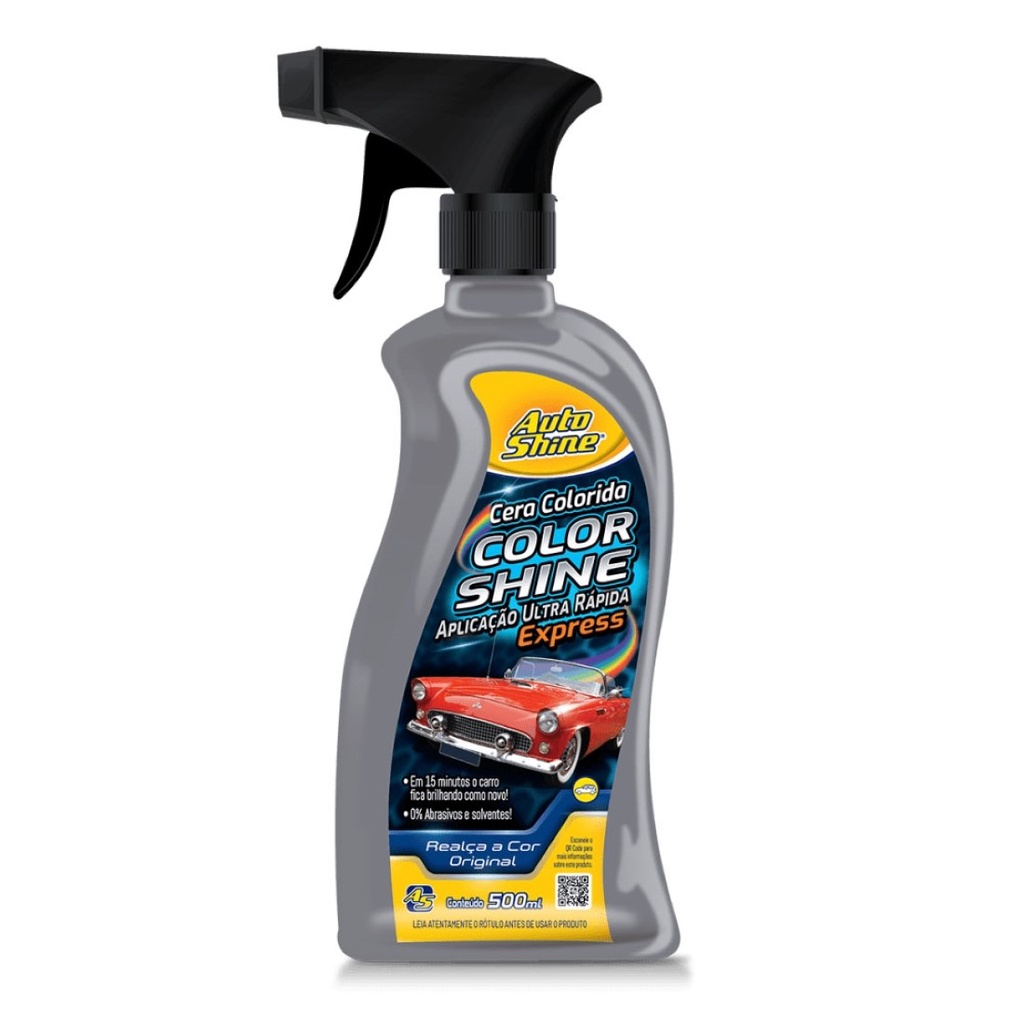 Cera líquida express para carro prata autoshine 500ml em Oferta na Shopee