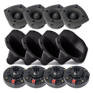 Kit 4 Driver + 4 Bocal Cone Cornetas + 4 Super Tweeter Tuite Twiter 800w em Oferta na Shopee