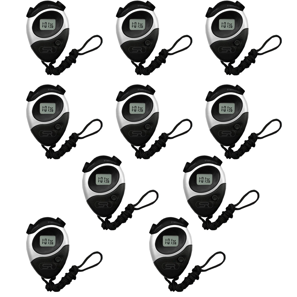 Kit Cronometro Progressivo Digital Alarme, Hora E Data C/ 10