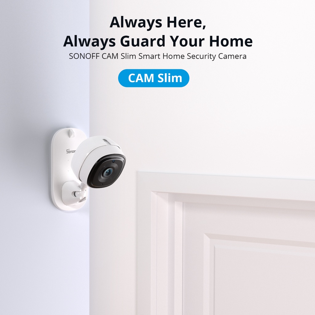 Câmera De Segurança Smart Sonoff Cam Slanke Wi-fi 1080P Duas Vias De Vigilância De Áudio Rastreamento Automático Para Bebês Com Alexa