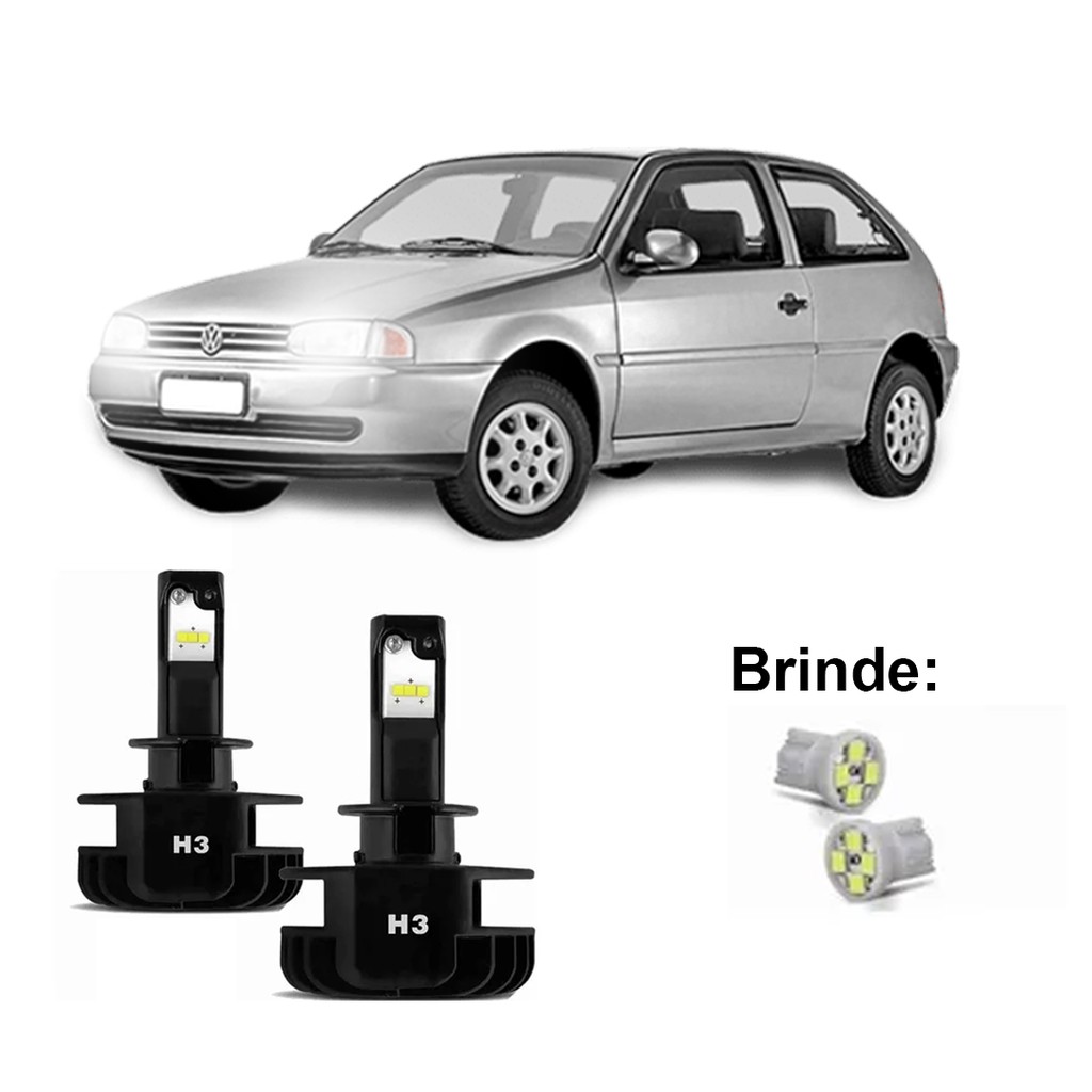 Lâmpada Super Led Plus Cinoy H3 Milha Gol Bola G2 G3 (+brinde)