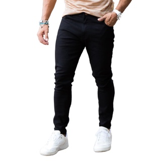 Calça Masculina Preta Jeans Skinny Linha Premium Lycra em Oferta na Shopee