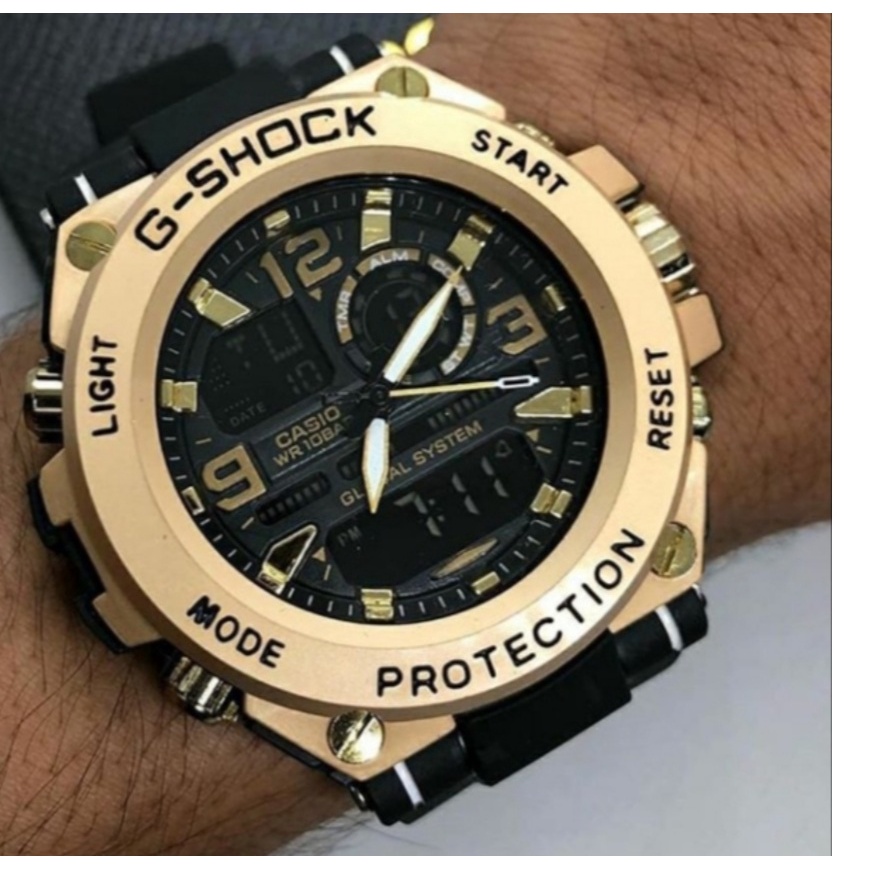 G-SHOCK Metal Steel Casio Relógio Analógico Digital | Shopee Brasil