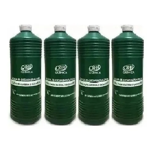 Kit 4 Un. Água Bi Desmineralizada Radiador E Bateria Orbi em Oferta na Shopee