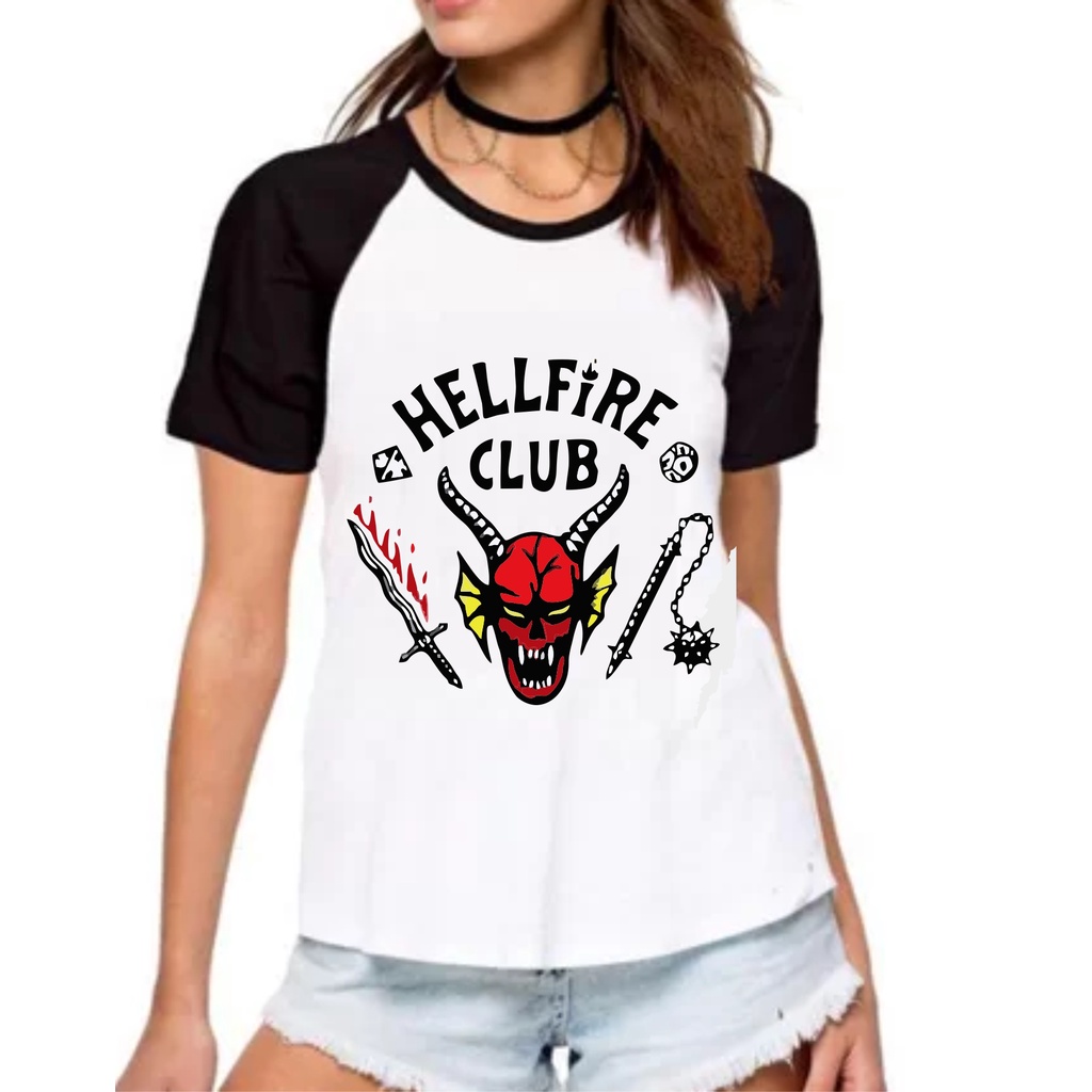 Camiseta Stranger Things 4 , Hell Fire Club Nerd, Geek, Modelo Unissex, Clube  Hellfire | Shopee Brasil