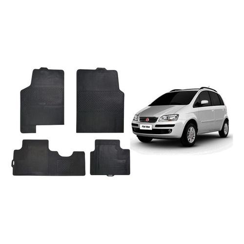 Jogo Tapete Carro Com Tunel Acoplado 100% Borracha Idea 2004 Em Diante em Oferta na Shopee