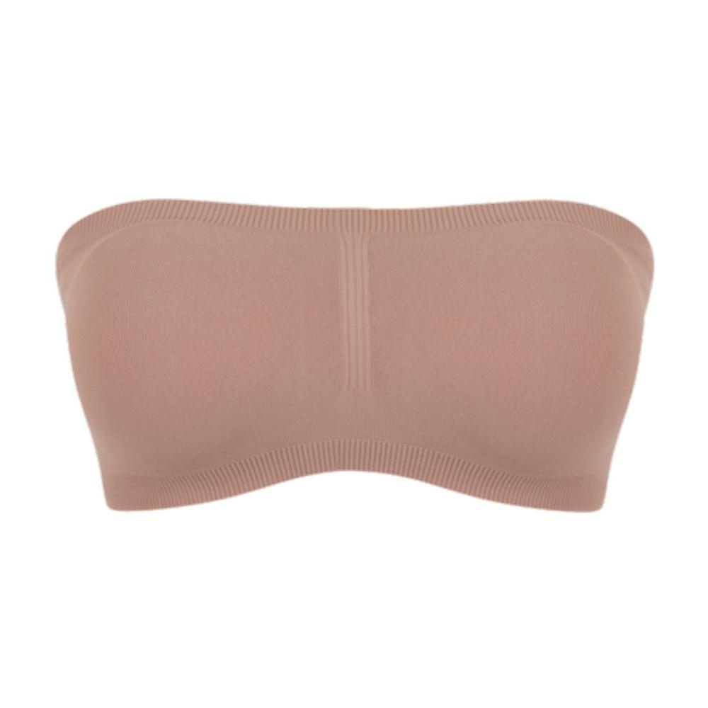 Top Tomara Que Caia Modelo Faixa Trifil Basica Lisa Feminino Com Bojo Removivel e Lateral Canelada