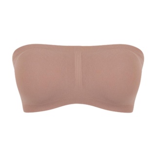 Top Tomara Que Caia Modelo Faixa Trifil Basica Lisa Feminino Com Bojo Removivel e Lateral Canelada