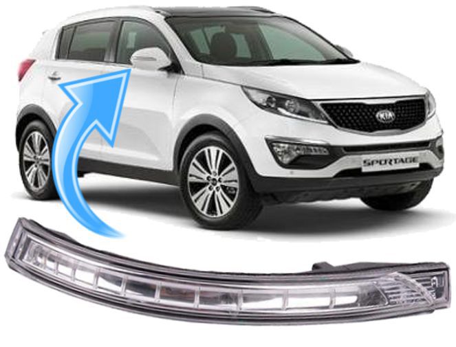 Pisca Seta Retrovisor Kia Sportage De 2011 À 2015 - Ld Direito