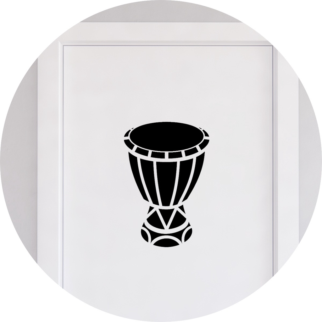 Adesivo para Porta Tambor Atabaque Percussão