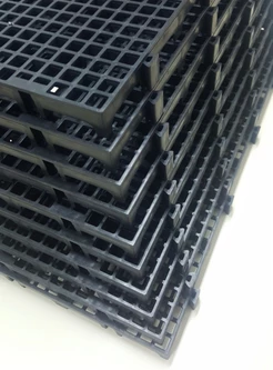 Estrado Plastico Preto 50x25x2,5cm - Pallet Palete