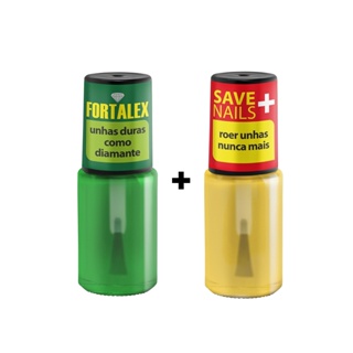 Base Fortalecedora Unha FORTALEX  +  SAVE NAILS Roer Unhas Nunca Mais - CORA- Esmalte em Oferta na Shopee