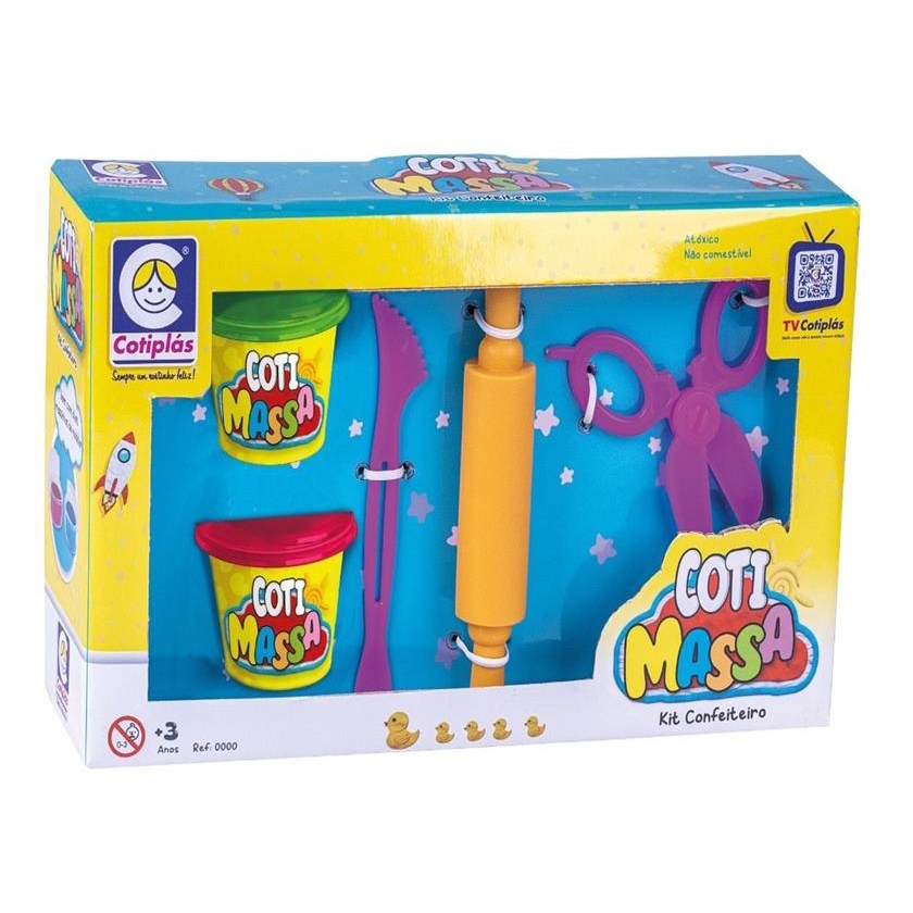 Kit Confeiteiro Massinha Cotiplás em Oferta na Shopee