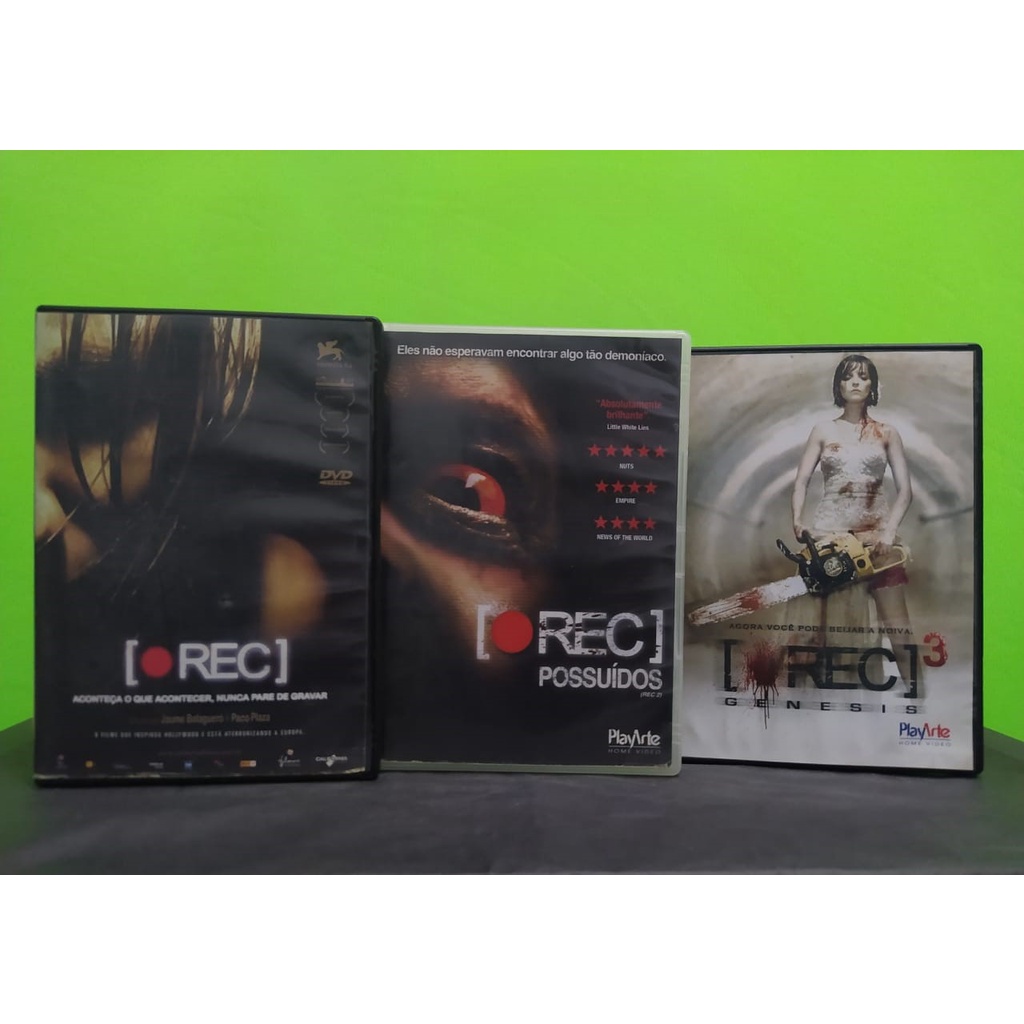 Filmes Terror (DVD) - Rec 1, 2 e 3 | Shopee Brasil