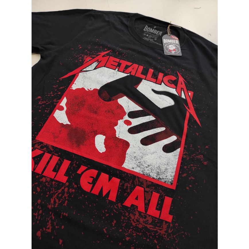 CAMISETA ROCK METALLICA KILL EM ALL - Escorrega o Preço