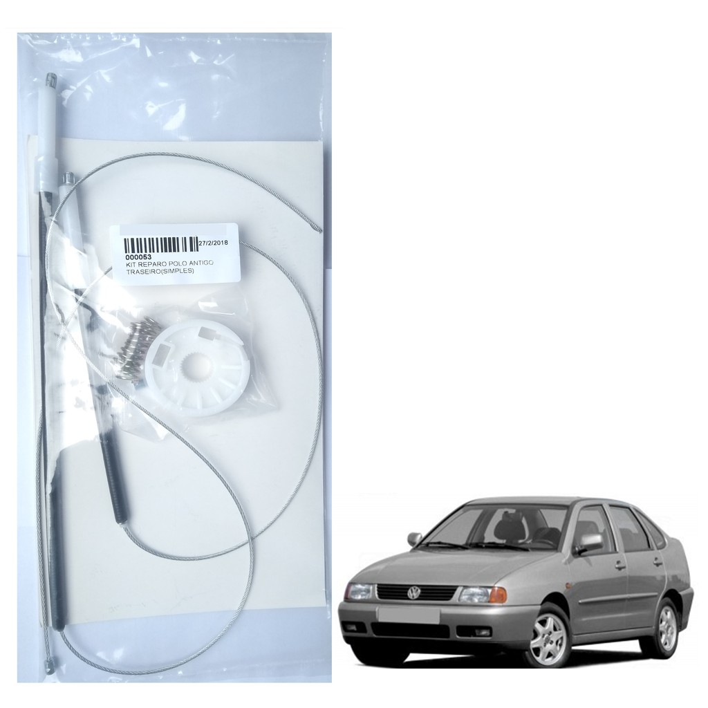 Kit Reparo Maquina Vidro Elétrico - Polo Antigo Traseiro